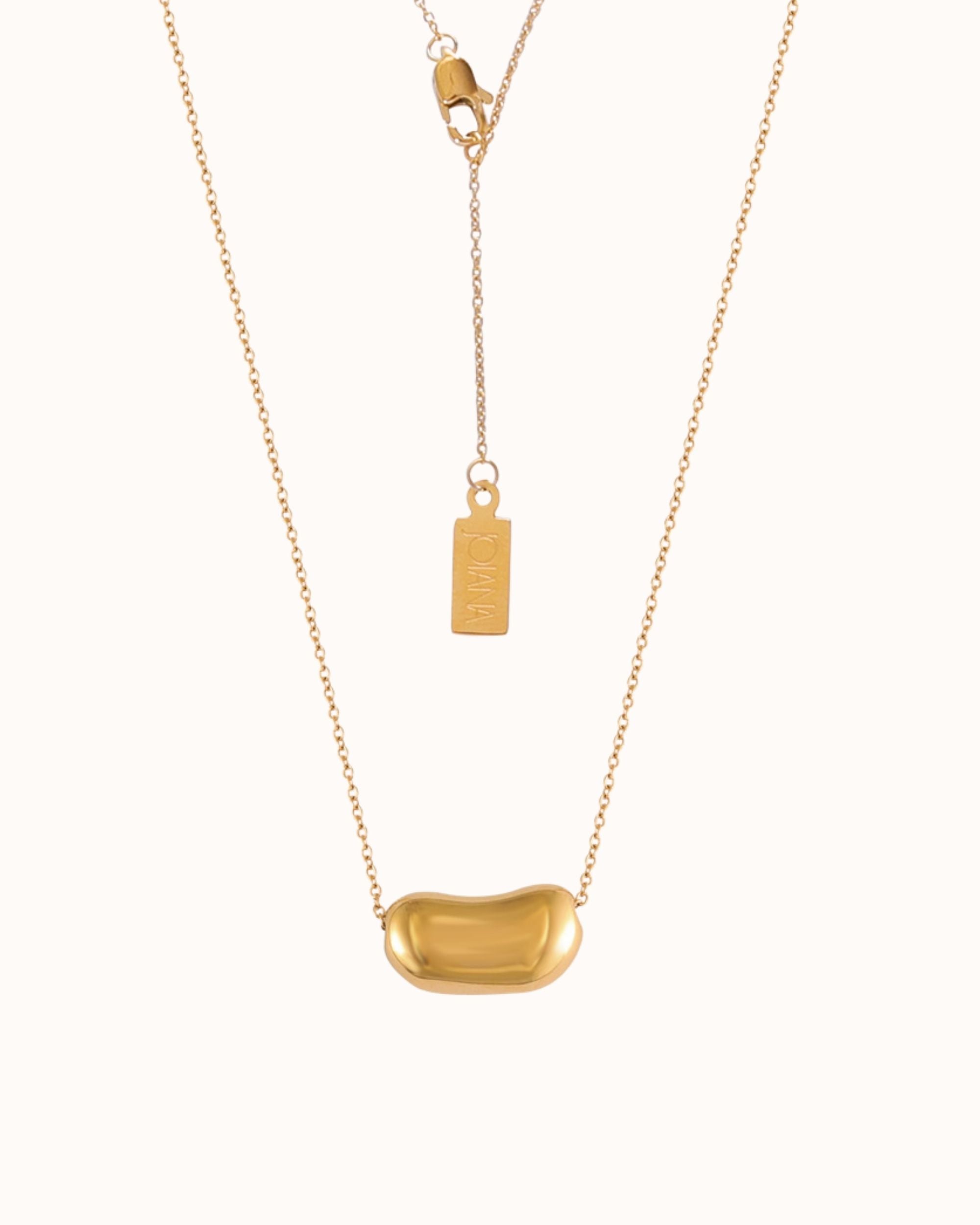 Bean_Necklace_Gold.jpg Bean Necklace Gold - Image 1
