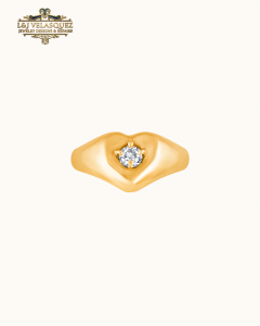 Sweetheart Pinky Ring by L&J Velasquez Jewelry Designs & Repairs LLC