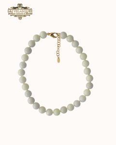 Mello Stone Necklace- Pistachio by L&J Velasquez Jewelry Designs & Repairs LLC
