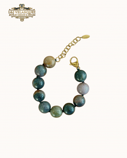 Mello Stone Bracelet- Willow by L&J Velasquez Jewelry Designs & Repairs LLC
