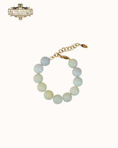 Mello Stone Bracelet- Pistachio by L&J Velasquez Jewelry Designs & Repairs LLC