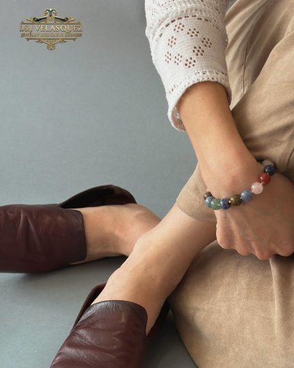 Mello Stone Bracelet- Colour Agate product image 2 by L&J Velasquez Jewelry Designs & Repairs LLC