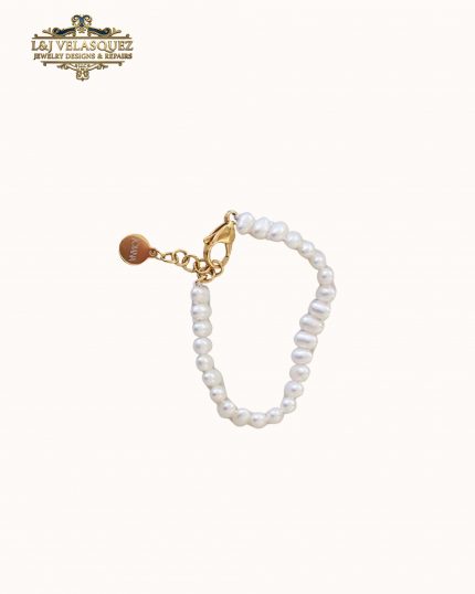 Pebble Pearl Bracelet by L&J Velasquez Jewelry Designs & Repairs LLC