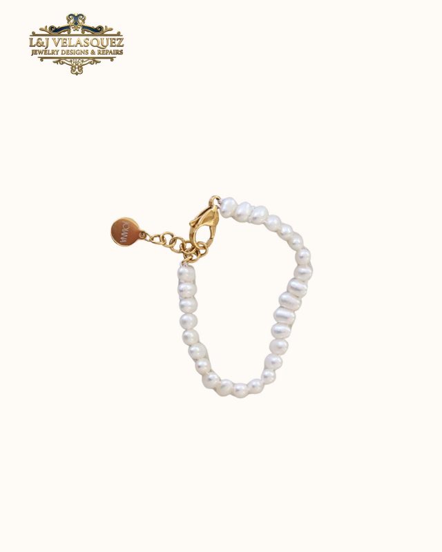 Pebble Pearl Bracelet by L&J Velasquez Jewelry Designs & Repairs LLC