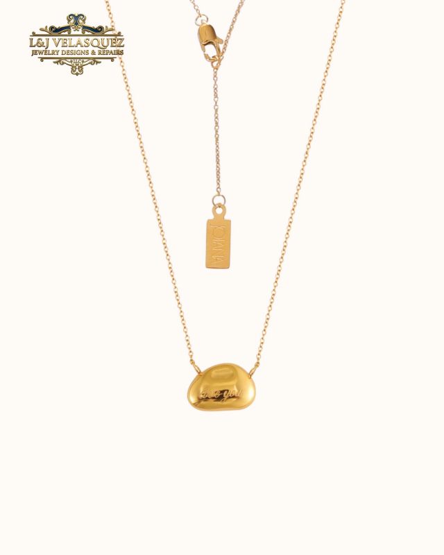I love You Bean Necklace by L&J Velasquez Jewelry Designs & Repairs LLC
