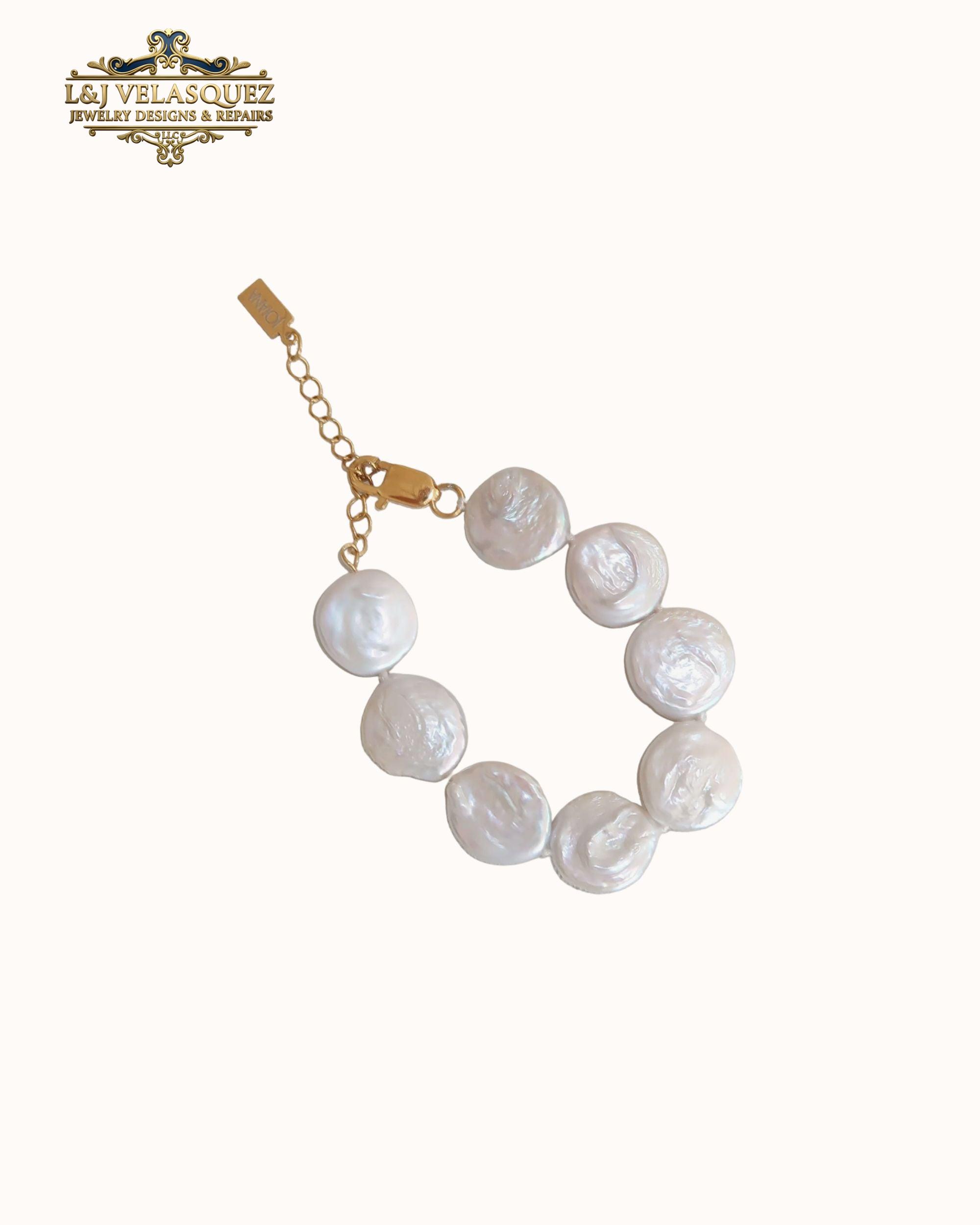 Coin Pearl Bracelet Coin Pearl Bracelet by L&J Velasquez Jewelry Designs & Repairs LLC