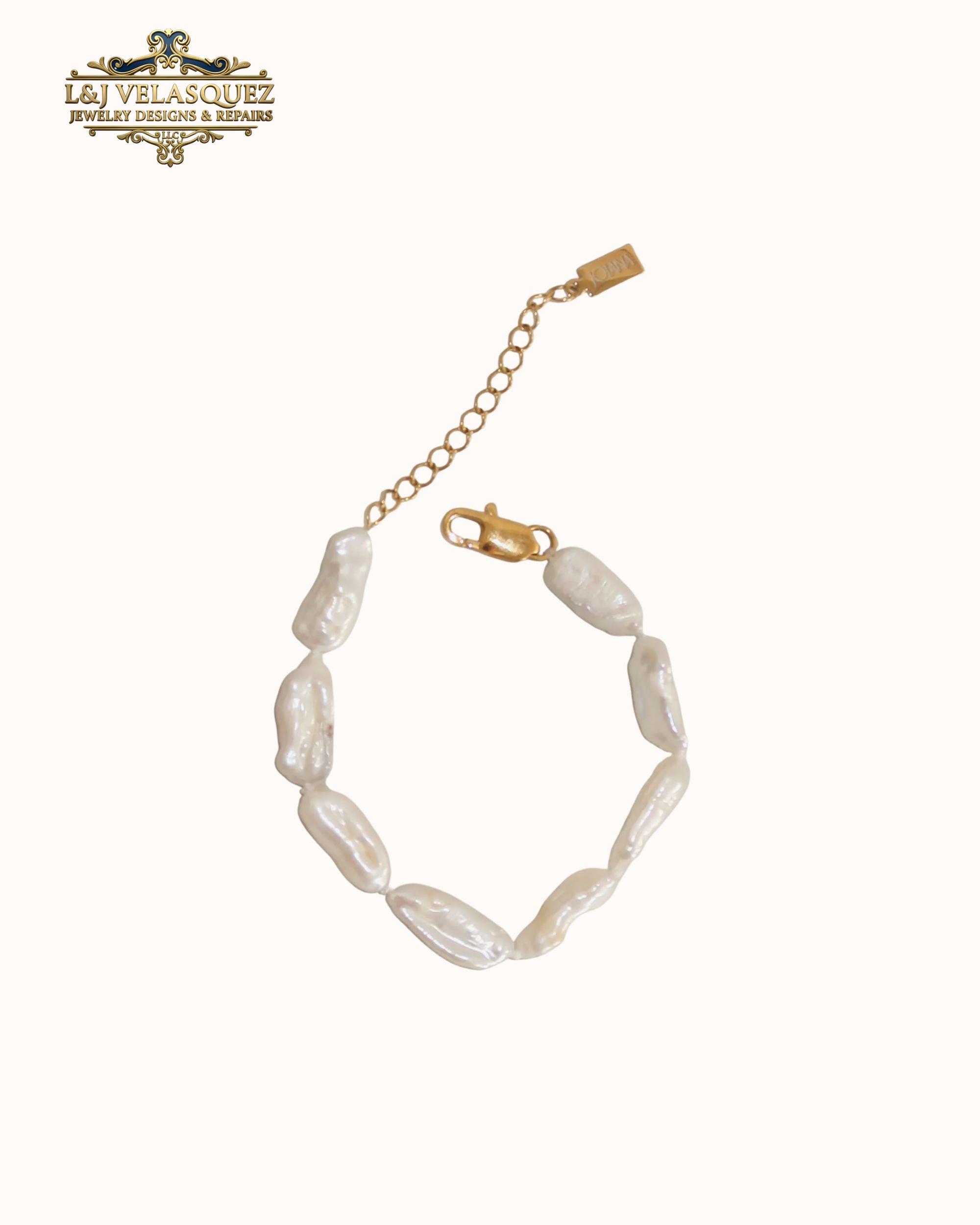 Biwa Pearl Bracelet Biwa Pearl Bracelet by L&J Velasquez Jewelry Designs & Repairs LLC