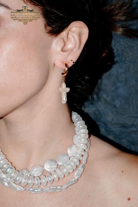 Biwa Pearl Necklace product image 2 by L&J Velasquez Jewelry Designs & Repairs LLC