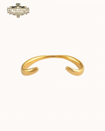 Curved Cuff Bracelet by L&J Velasquez Jewelry Designs & Repairs LLC